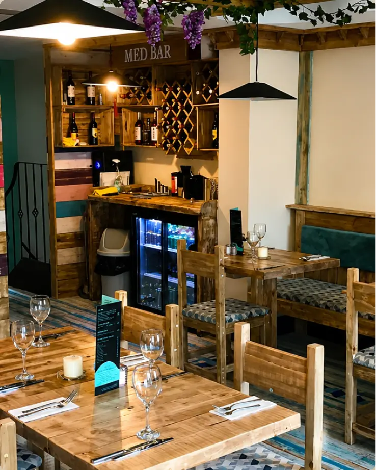 Med Bar interior setup