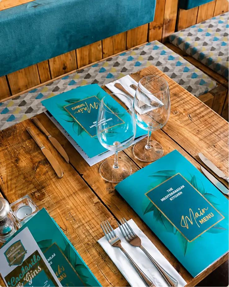Cozy interior table setting
