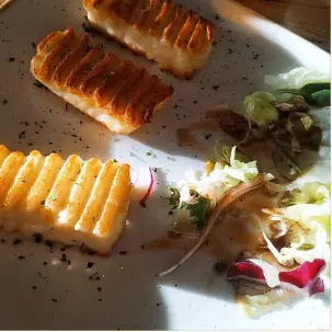 Grill dish presentation